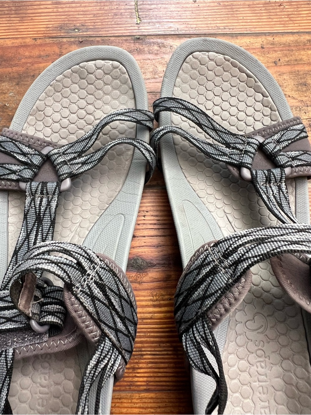 Baretraps Gray Strappy Sandals Women’s 11